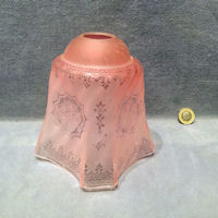 Cranberry Tinted Glass Lamp Shade S541