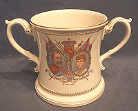 1902 Large 2 Handled Commemorative Mug
