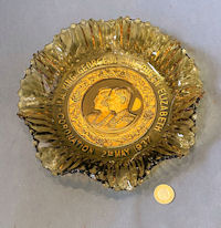 1937 Coronation Carnival Glass Bowl CC286