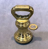 1lb Brass Shop Counter Weight W383