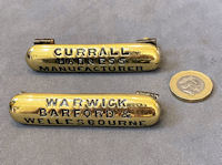 2 Piece Saddlers Brass Name Plates HB217