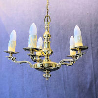 5 Branch Brass Electric Light HL590