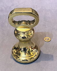7lb Brass Shop Counter Weight W386