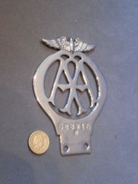 AA Motor Car Badge CM36