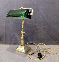 Adjustable Brass Electric Desk Lamp