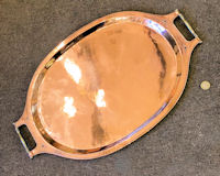 Arts & Crafts Copper Tray T190