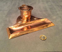 Arts and Crafts Copper Inkwell IW92