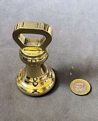 Avery 1lb Brass Shop Counter Weight W395