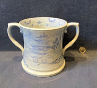 Blue and White Two Handled Loving Cup M29