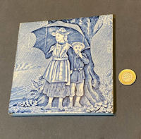 Blue April Wedgwood Tile T227