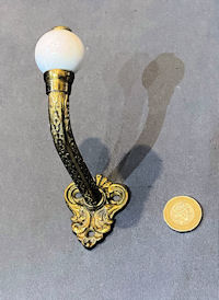 Brass & Ceramic Hat or Coat Hook, 6 matching available CH126