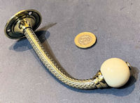 Brass & Ceramic Hat or Coat Hook CH138