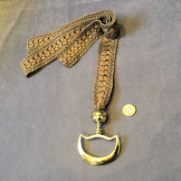 Brass and Fabric Interior Bell Pull BP301