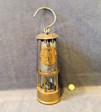 Brass and Steel Miner's Lamp ML28