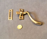 Brass Casement Window Catch, 2 available W425