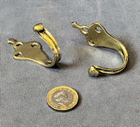 Brass Coat Hook, 4 available CH40