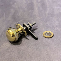 Brass Cupboard Knob with Catch, 6 available CK537