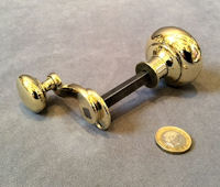 Brass Door Knob and Cranked Handle