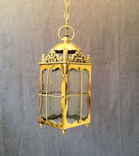 Brass Electric Hall Lantern HL458