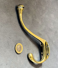 Brass Hat & Coat Hook, 5 matching available CH158