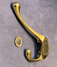 Brass Hat & Coat Hook CH169