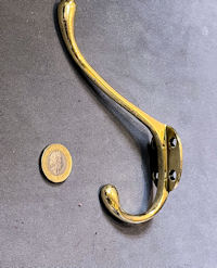 Brass Hat & Coat Hook, 2 available CH89