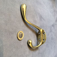 Brass Hat and Coat Hook, 3 available CH940