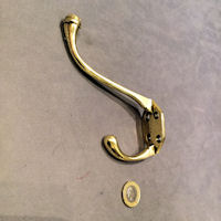 Brass Hat and Coat Hook, 4 matching available CH960