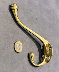 Brass Hat and Coat Hook, 3 matching available CH64