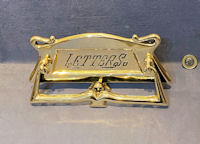 Brass Letter Flap with Knocker LF360