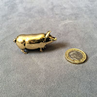 Brass Pig Vesta Case