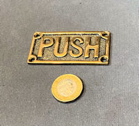 Brass Push Plaque NP436