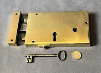 Brass Rim Lock RL863