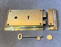 Brass Rim Lock RL918B