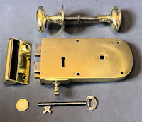 Brass Rim Lock with Handles, 2 matching available RL914