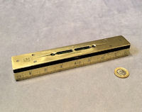 Brass Spirit Level with Rulers