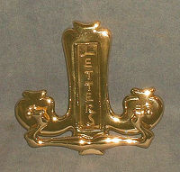 Brass Vertical Letter Flap & Knocker LF37