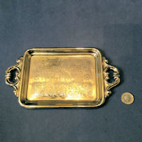 Brass Visiting Card Tray T152