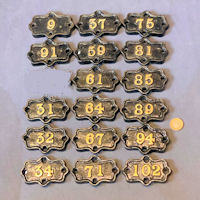 Brass on Cast Iron Number Plates HN32