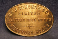 Bratton Iron Works Plaque NP94