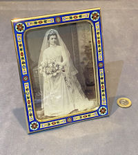Bronze Champleve Enamel Photo Frame PF166
