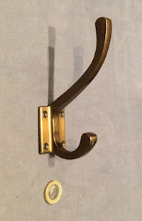 Bronzed Hat and Coat Hook CH866