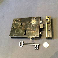 Carpenters Patent Wrought Iron Rim Lock RL804