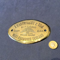J. Cartwright & Son Brass Safe Plate SP191