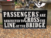 Cast Iron Railway Sign