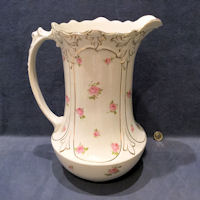 Ceramic Ewer Pink Roses J177