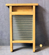 Childs Pine and Glass Washboard WB4