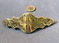 Cirencester Saddler's Brass Name Plate HB209