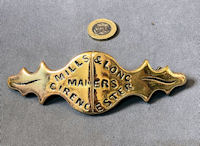 Cirencester Saddler's Brass Name Plate HB210