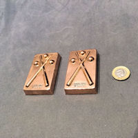 Copper 'Billiard' Entree Mould, 2 available JM389